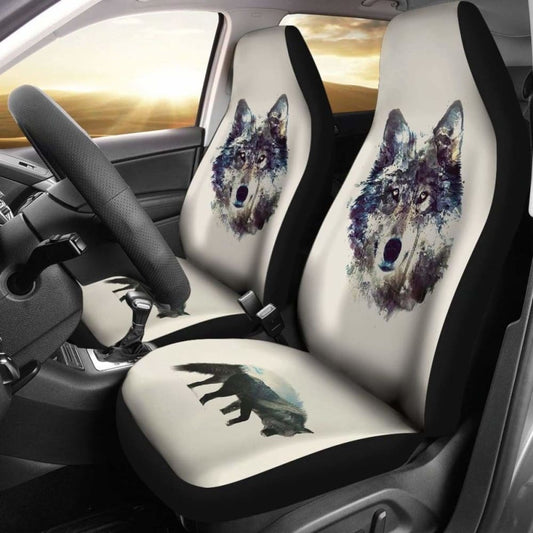 Wolf Pink Design Car Seat Covers Amazing 200904