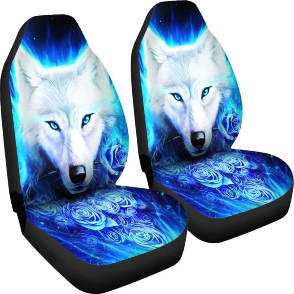 Wolf Rose Car Seat Covers 202004