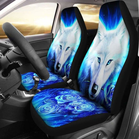 Wolf Rose Car Seat Covers 202004