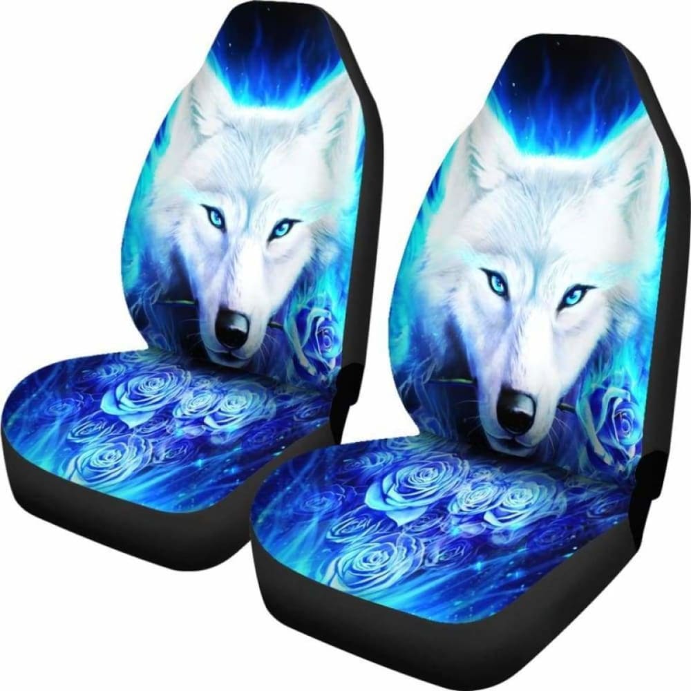 Wolf Rose Car Seat Covers 202004