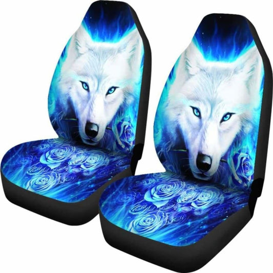 Wolf Rose Car Seat Covers 202004
