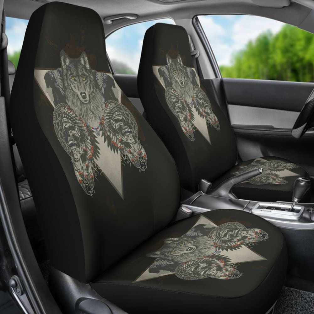 Wolf & Skulls Car Seat Covers 174510 - YourCarButBetter