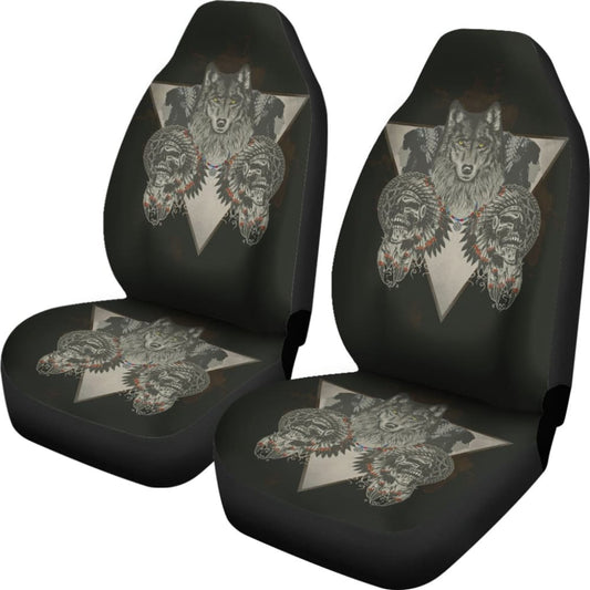 Wolf & Skulls Car Seat Covers 174510 - YourCarButBetter