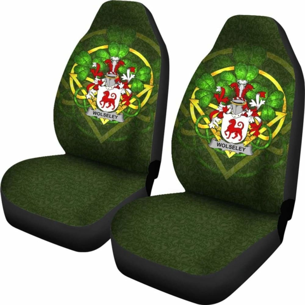 Wolseley Ireland Car Seat Cover Celtic Shamrock (Set Of Two) 154230 - YourCarButBetter