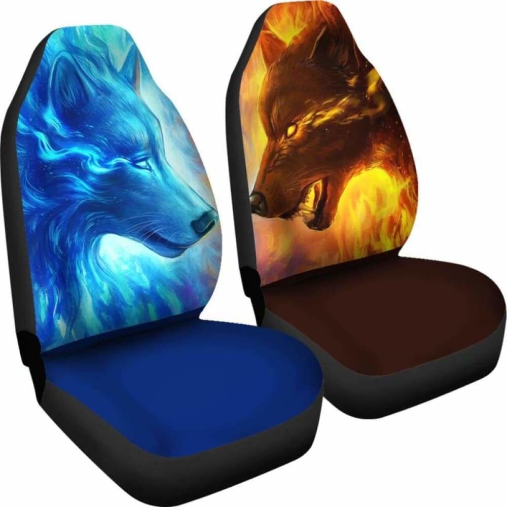 Wolves Fire And Ice Car Seat Covers 200904