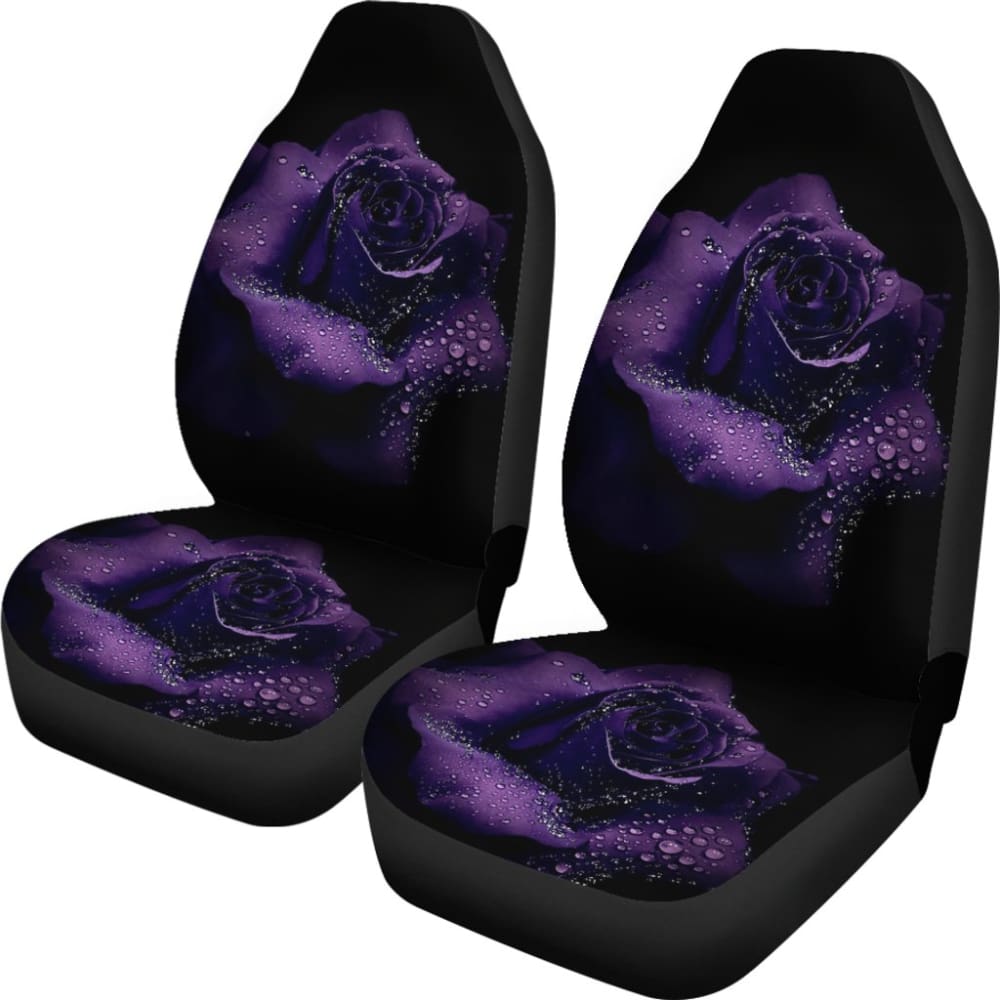 Wonderful Purple Rose Bush Floral Lovers Car Seat Covers 211101 - YourCarButBetter