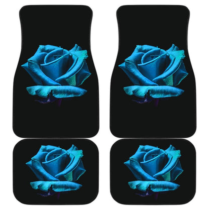 Wonderful Sapphire Rose Bush Floral Lovers Car Floor Mats 211101 - YourCarButBetter