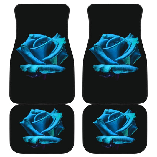 Wonderful Sapphire Rose Bush Floral Lovers Car Floor Mats 211101 - YourCarButBetter