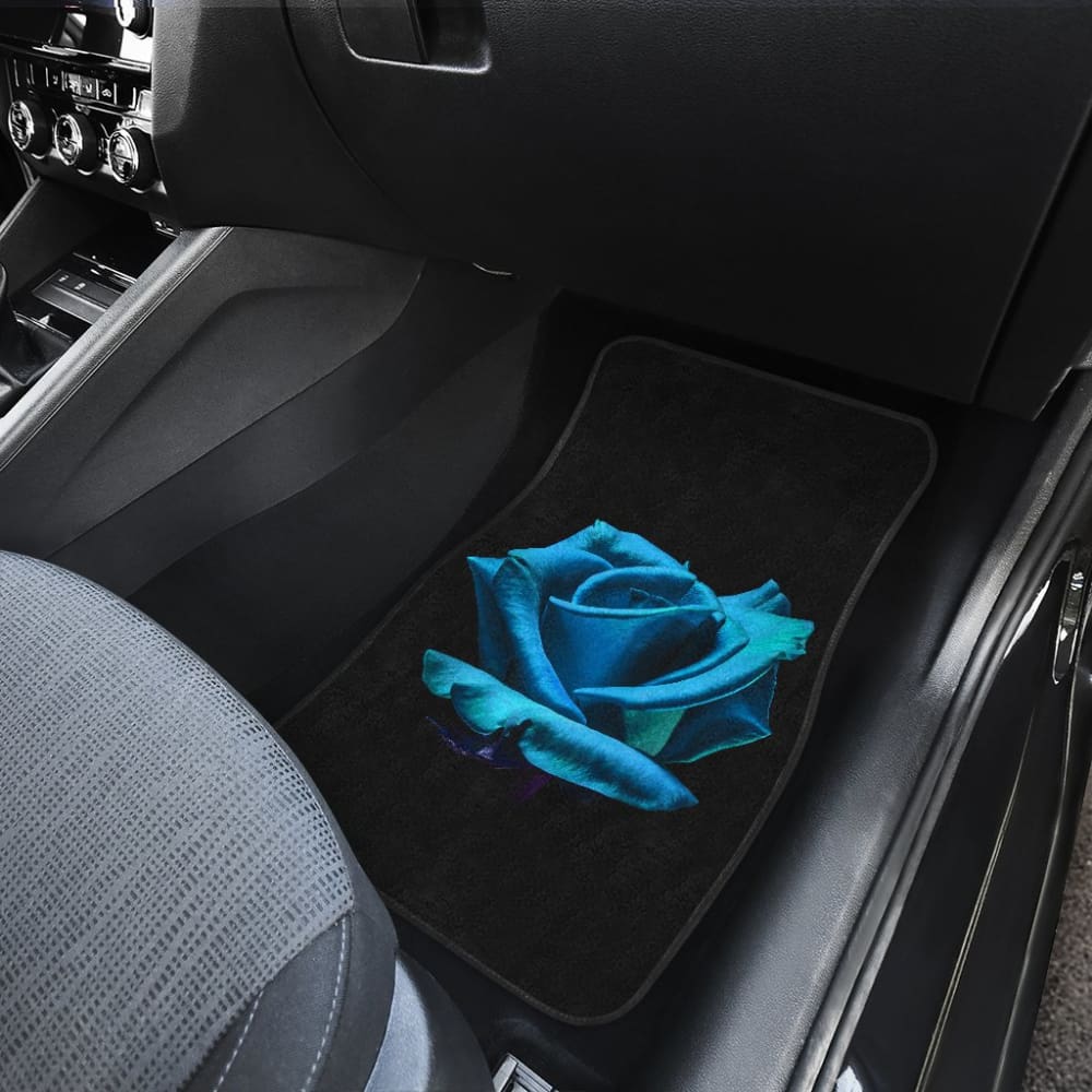 Wonderful Sapphire Rose Bush Floral Lovers Car Floor Mats 211101 - YourCarButBetter