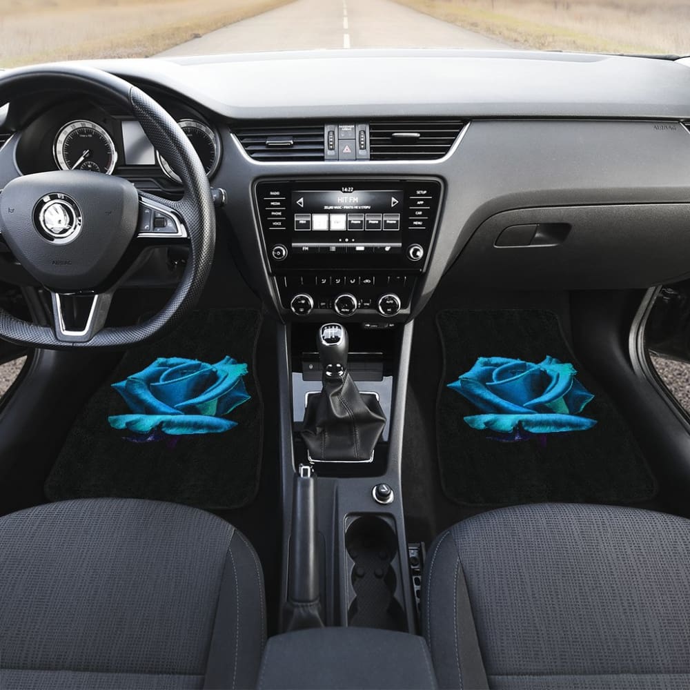 Wonderful Sapphire Rose Bush Floral Lovers Car Floor Mats 211101 - YourCarButBetter