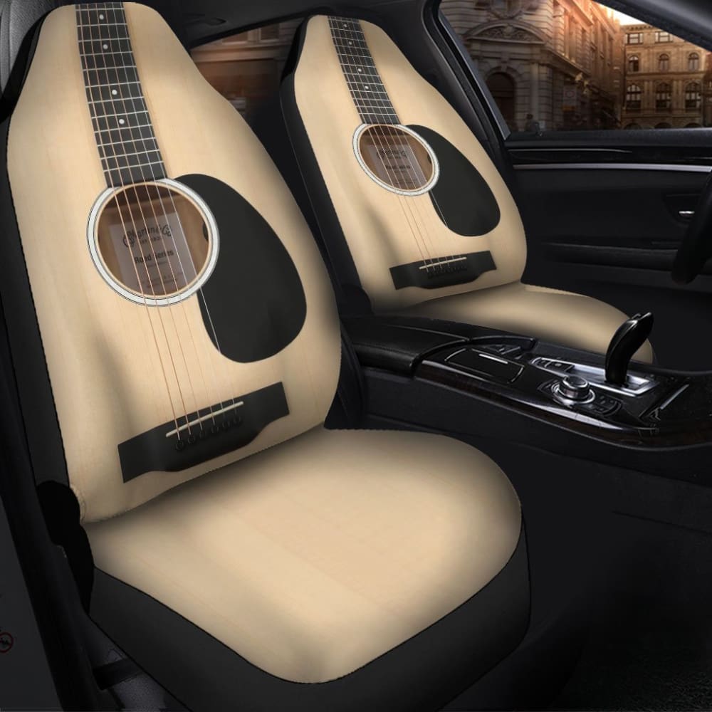 Wood Guitar Car Seat Covers 184610 - YourCarButBetter