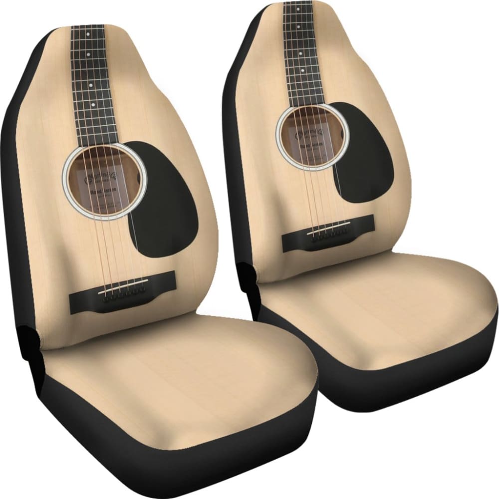 Wood Guitar Car Seat Covers 184610 - YourCarButBetter