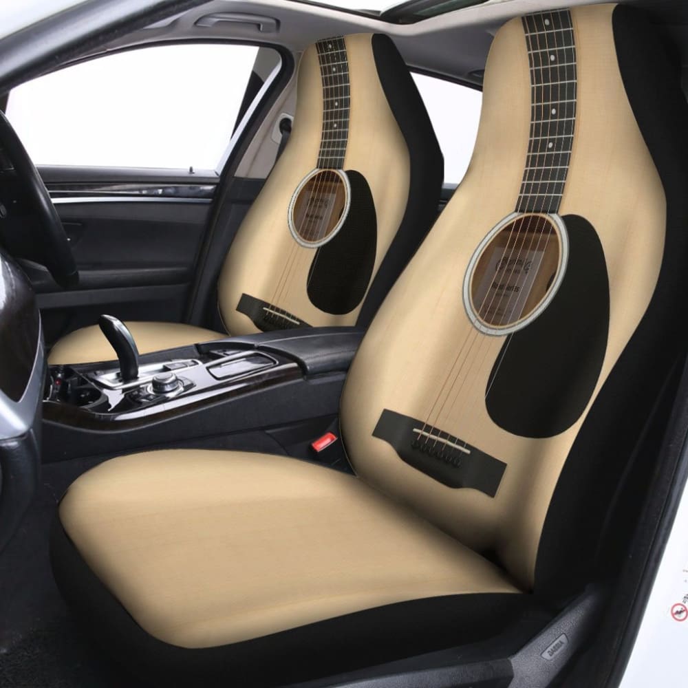 Wood Guitar Car Seat Covers 184610 - YourCarButBetter