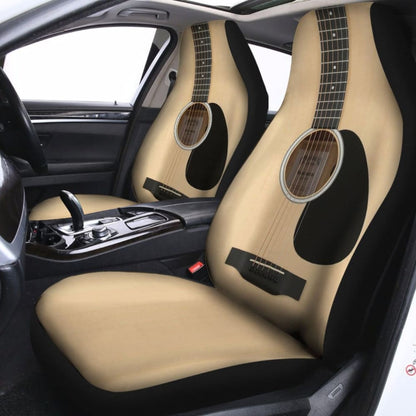 Wood Guitar Car Seat Covers 184610 - YourCarButBetter