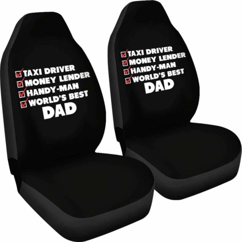 Worlds Best Dad Car Seat Covers 174914 - YourCarButBetter