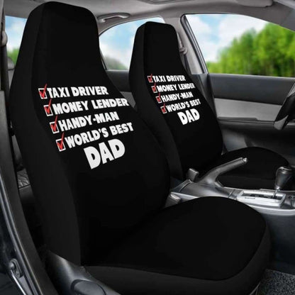 Worlds Best Dad Car Seat Covers 174914 - YourCarButBetter