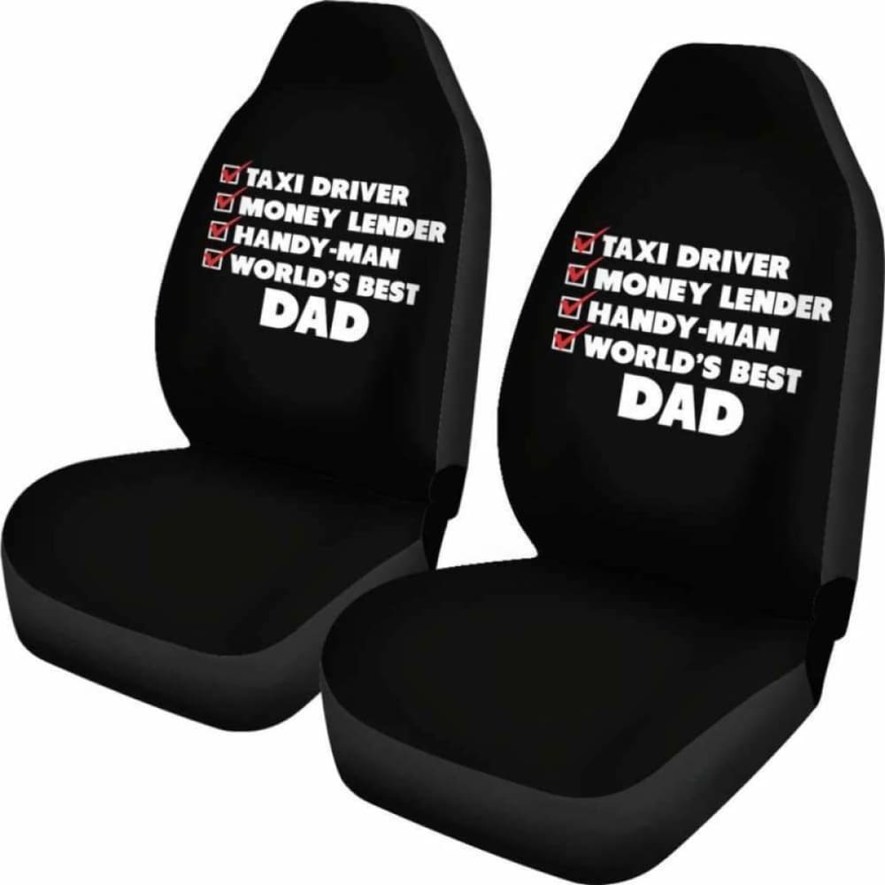 Worlds Best Dad Car Seat Covers 174914 - YourCarButBetter