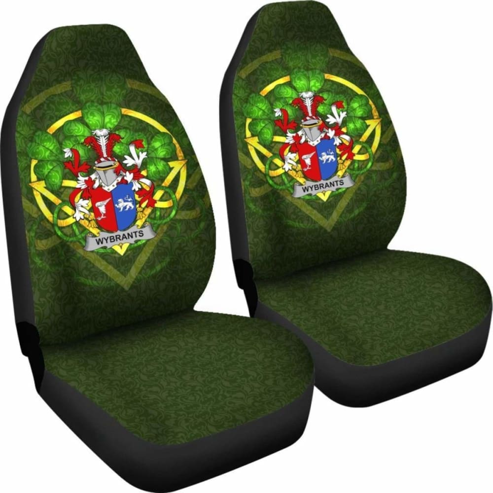 Wybrants Ireland Car Seat Cover Celtic Shamrock (Set Of Two) 154230 - YourCarButBetter