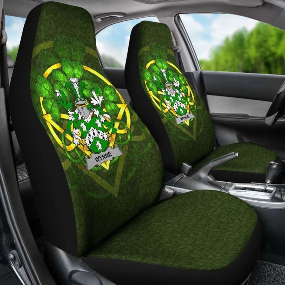 Wynne Ireland Car Seat Cover Celtic Shamrock (Set Of Two) 154230 - YourCarButBetter