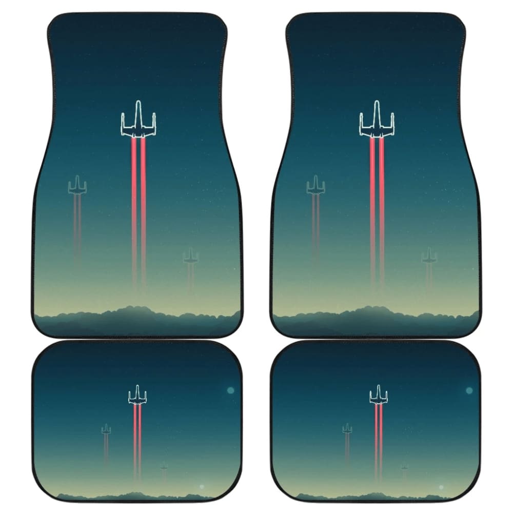 X-wing Starfighter Star Wars Minimal Car Floor Mats 094201 - YourCarButBetter