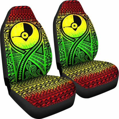 Yap Car Seat Cover - Yap Flag Polynesian Tattoo Reggae - 9 174914 - YourCarButBetter