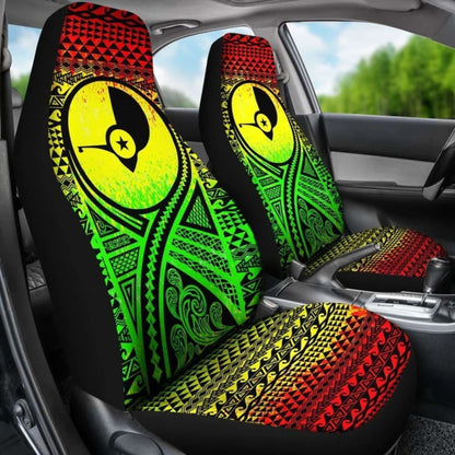 Yap Car Seat Cover - Yap Flag Polynesian Tattoo Reggae - 9 174914 - YourCarButBetter