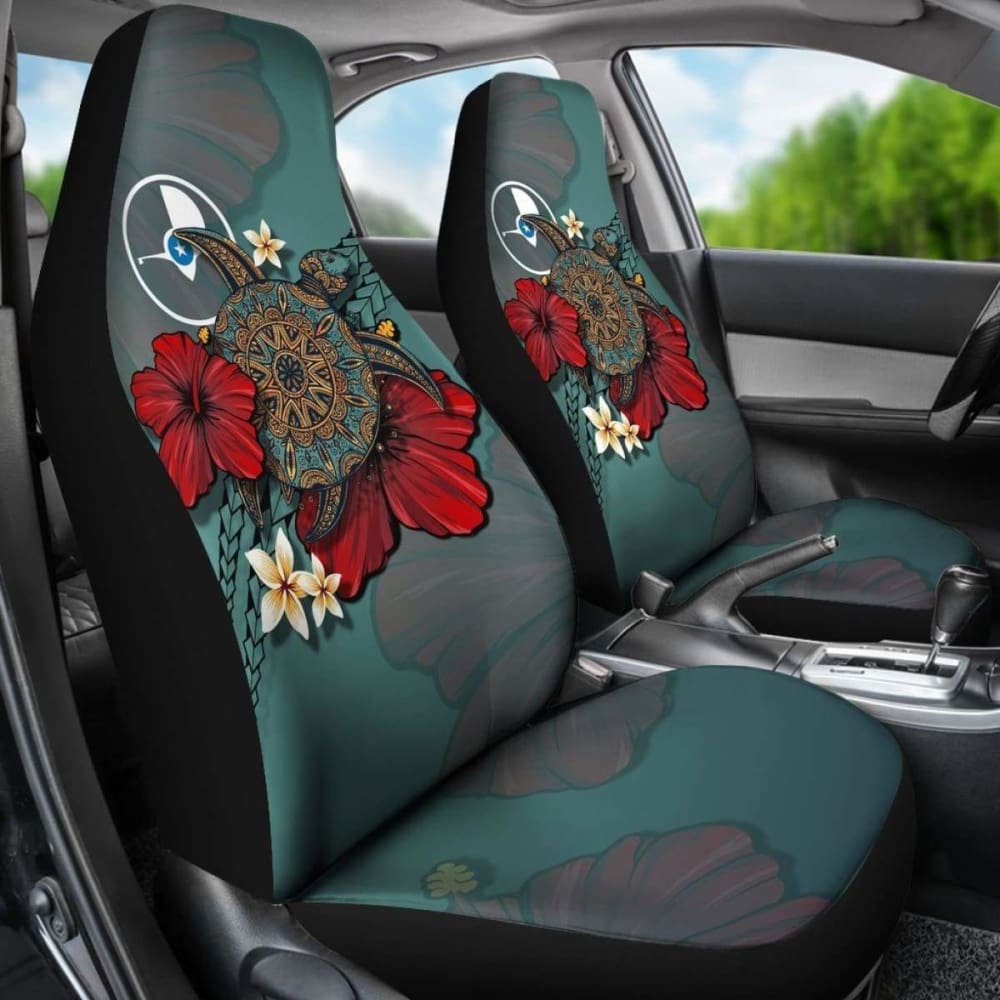 Yap Car Seat Covers Blue Turtle Tribal Amazing 091114 - YourCarButBetter
