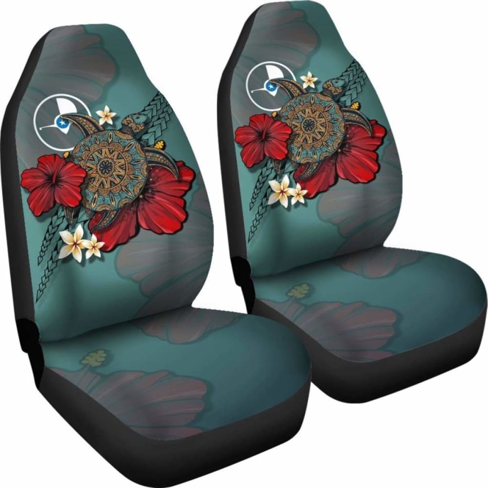 Yap Car Seat Covers Blue Turtle Tribal Amazing 091114 - YourCarButBetter