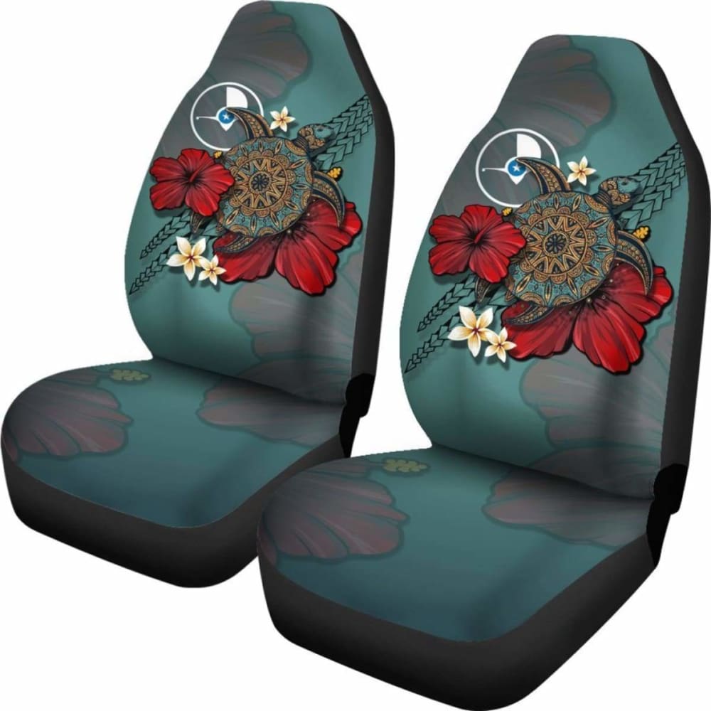 Yap Car Seat Covers Blue Turtle Tribal Amazing 091114 - YourCarButBetter