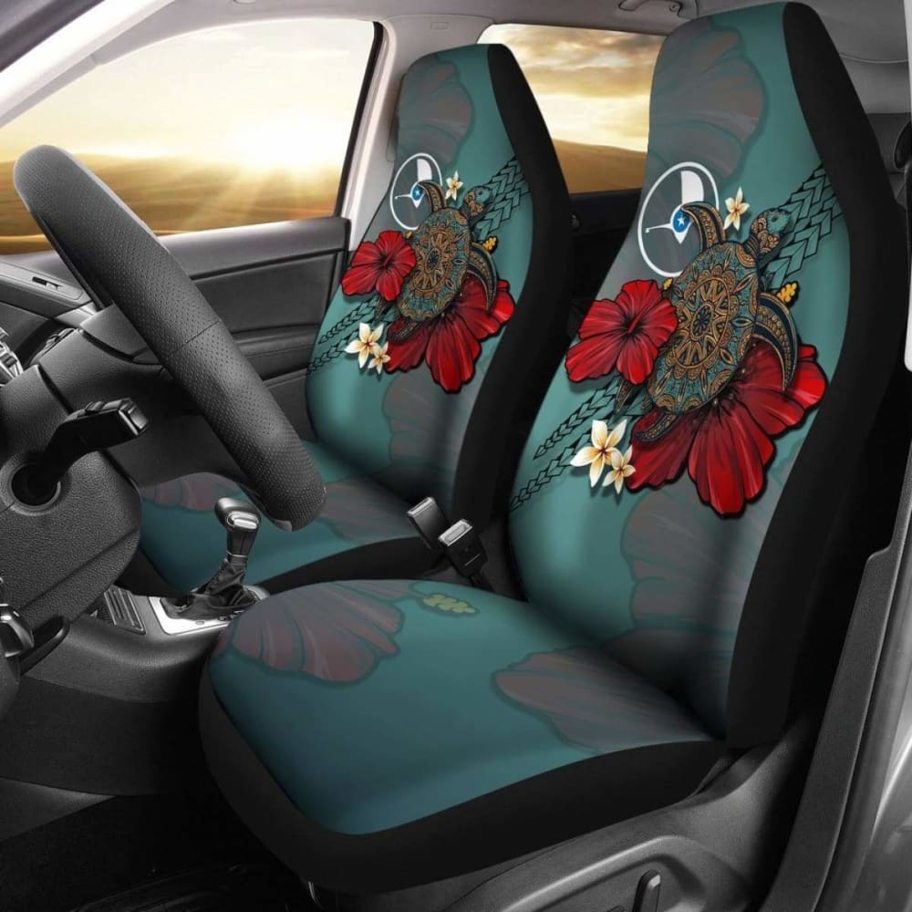 Yap Car Seat Covers Blue Turtle Tribal Amazing 091114 - YourCarButBetter
