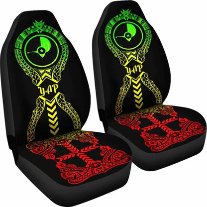 Yap Car Seat Covers - Yap Flag Micronesian Tribal Reggae - 105905 - YourCarButBetter