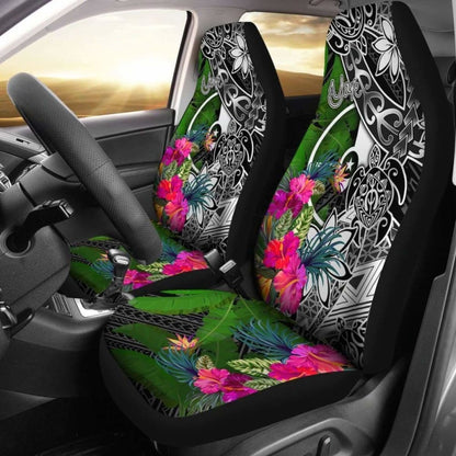 Yap Car Seat Covers - Turtle Plumeria Banana Leaf - Amazing 091114 - YourCarButBetter