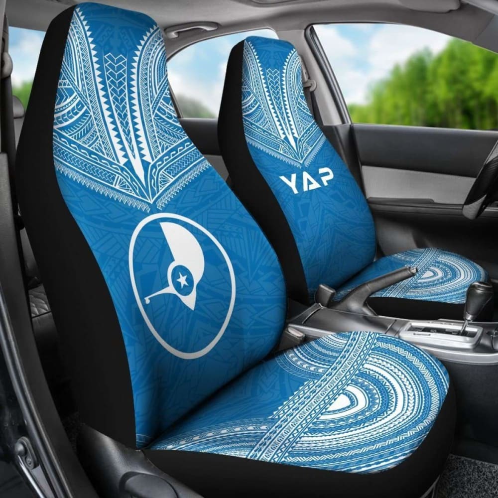 Yap Flag Polynesian Chief Car Seat Cover 105905 - YourCarButBetter