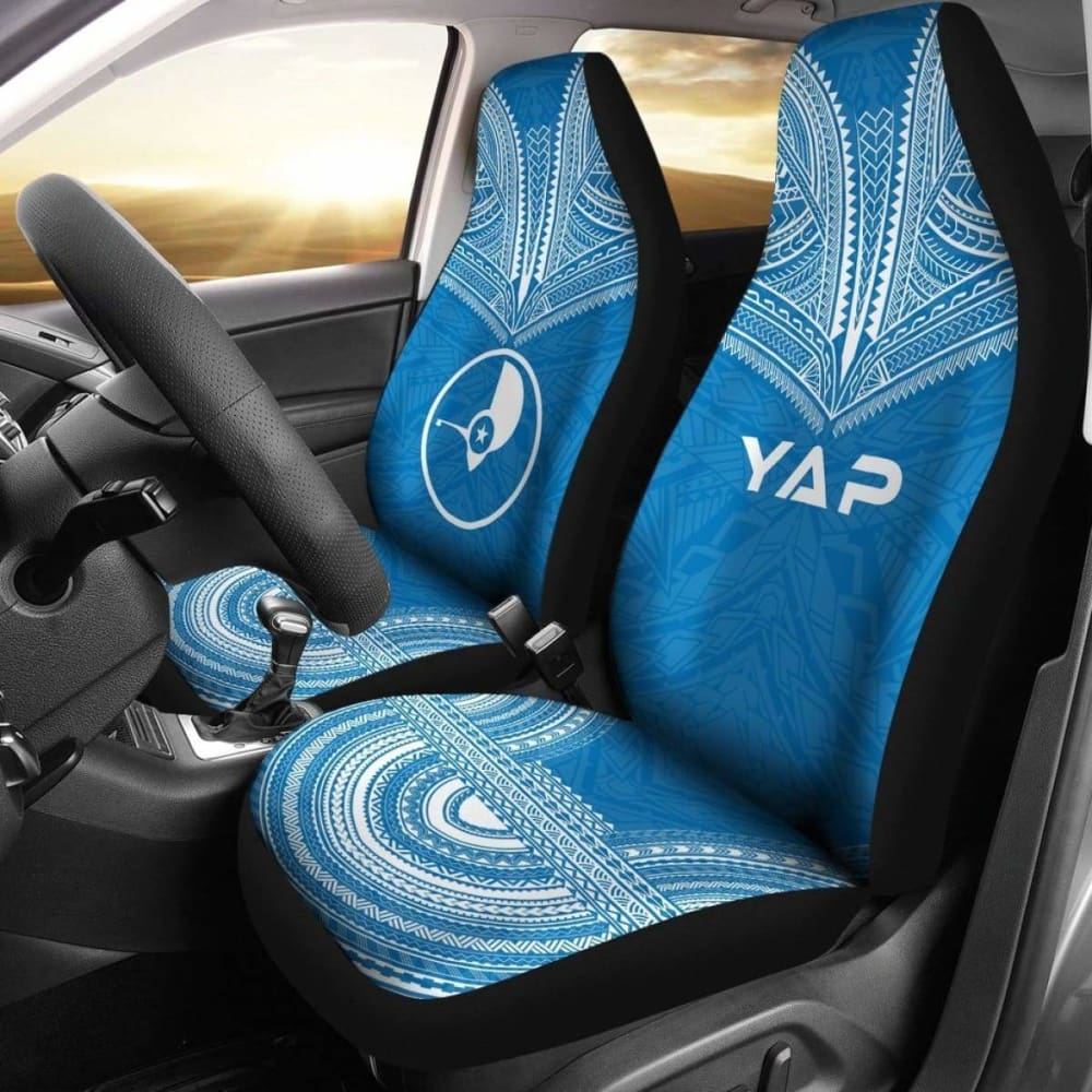 Yap Flag Polynesian Chief Car Seat Cover 105905 - YourCarButBetter