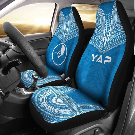 Yap Flag Polynesian Chief Car Seat Cover 105905 - YourCarButBetter