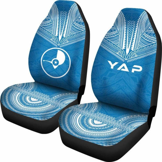 Yap Flag Polynesian Chief Car Seat Cover 105905 - YourCarButBetter