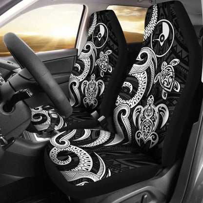 Yap Micronesian Car Seat Covers - White Tentacle Turtle - 091114 - YourCarButBetter