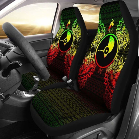Yap Polynesia Car Seat Cover Map Reggae 105905 - YourCarButBetter