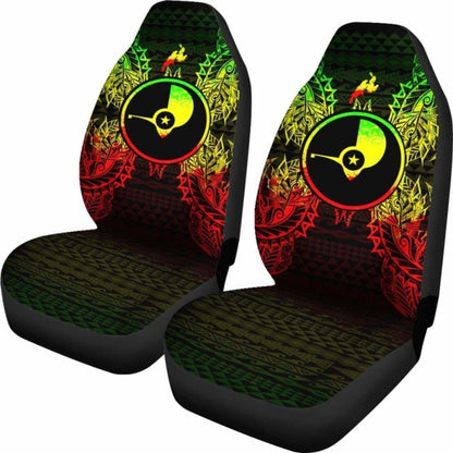 Yap Polynesia Car Seat Cover Map Reggae 105905 - YourCarButBetter