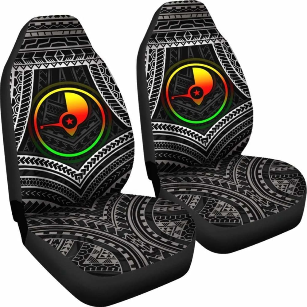 Yap Polynesian Car Seat Covers - Yap Flag Reggae Color - 18 105905 - YourCarButBetter