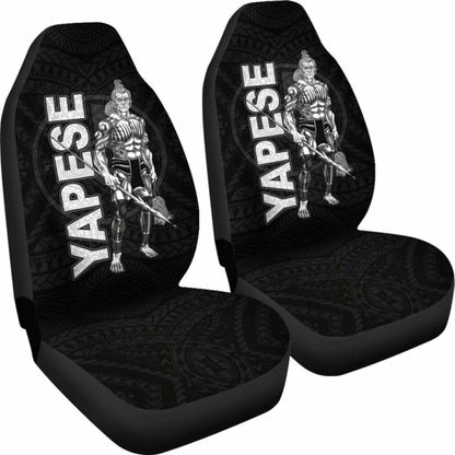 Yap Polynesian Car Seat Covers - Micronesia Yapese Warrior - 105905 - YourCarButBetter