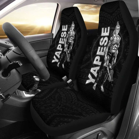Yap Polynesian Car Seat Covers - Micronesia Yapese Warrior - 105905 - YourCarButBetter