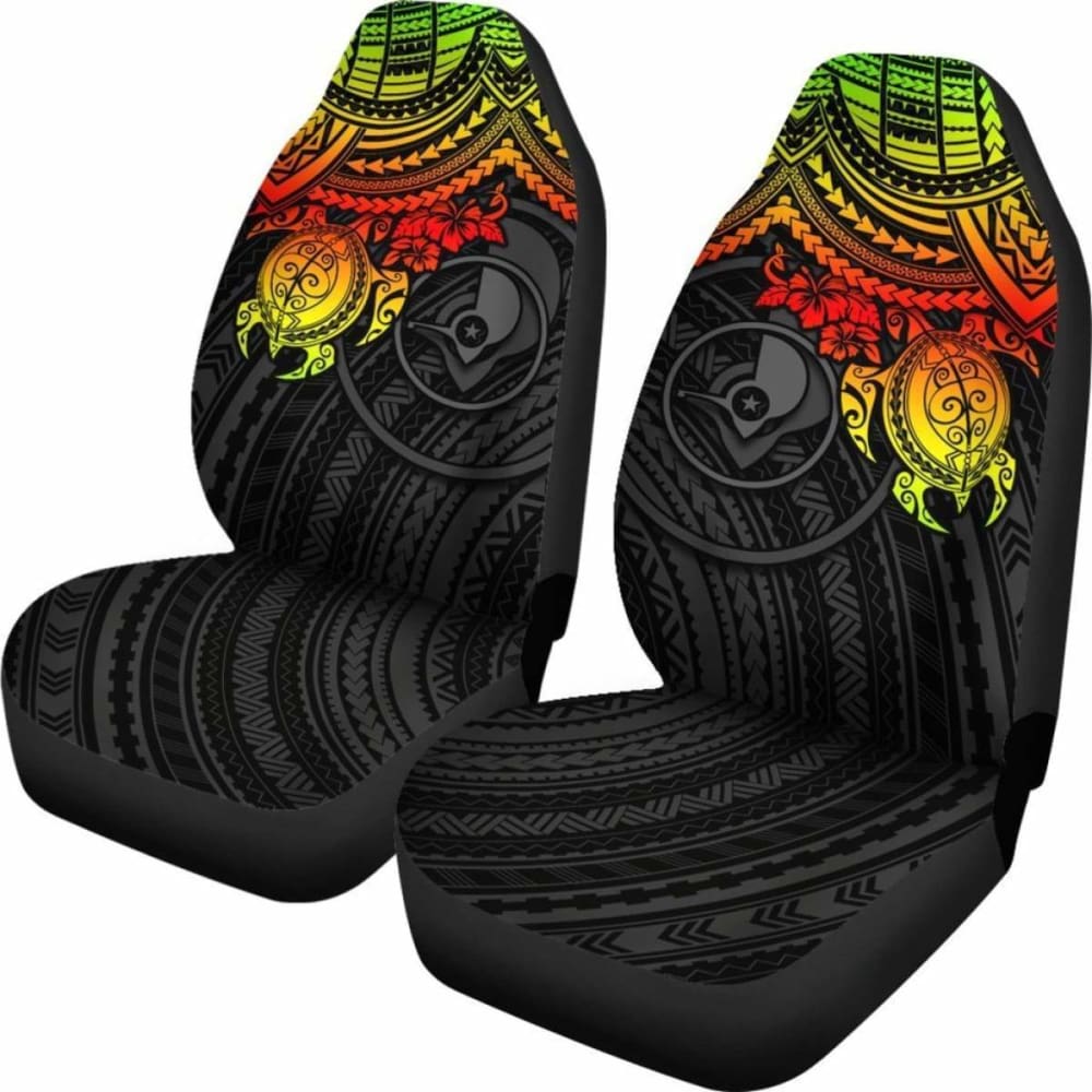 Yap Polynesian Car Seat Covers - Reggae Turtle - 105905 - YourCarButBetter