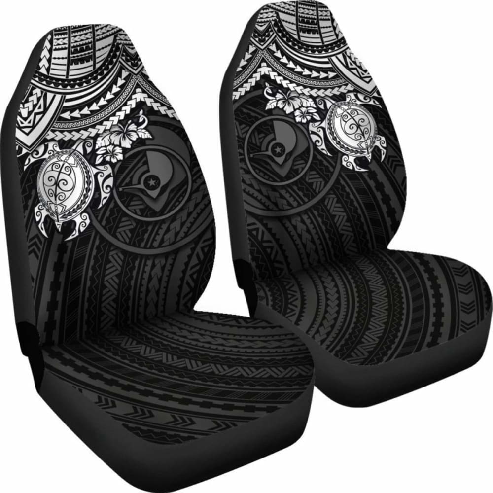 Yap Polynesian Car Seat Covers - White Turtle - Amazing 091114 - YourCarButBetter