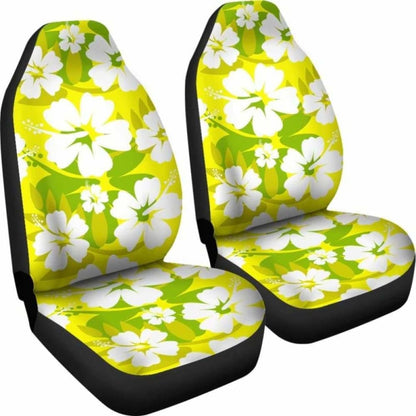 Yellow Aloha Flowers Car Seat Covers 153908 - YourCarButBetter