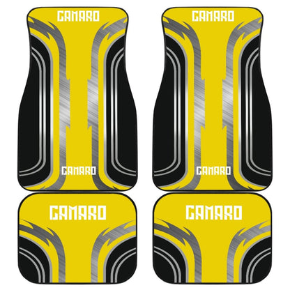 Yellow Black Camaro White Letter Car Accessories Car Floor Mats 210603 - YourCarButBetter