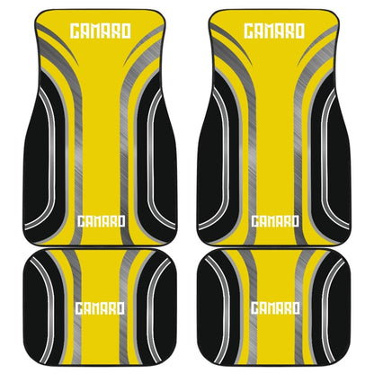 Yellow Black Camaro White Letter Car Floor Mats 210603 - YourCarButBetter