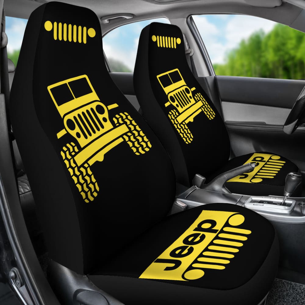 Yellow Black Jeep Offroad Car Seat Covers Custom 2 211901 - YourCarButBetter