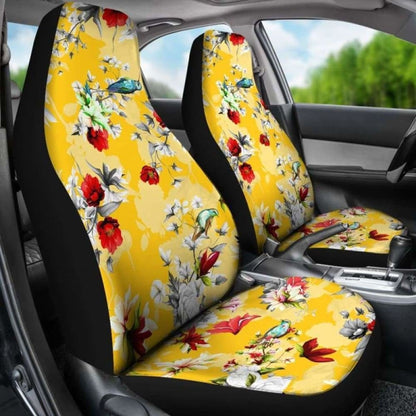 Yellow Flowers Car Seat Covers 153908 - YourCarButBetter