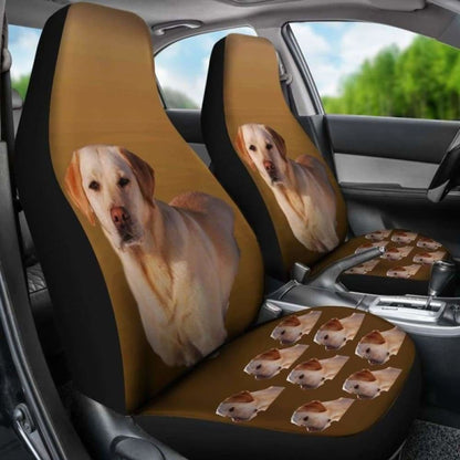 Yellow Labrador Car Seat Cover 181703 - YourCarButBetter